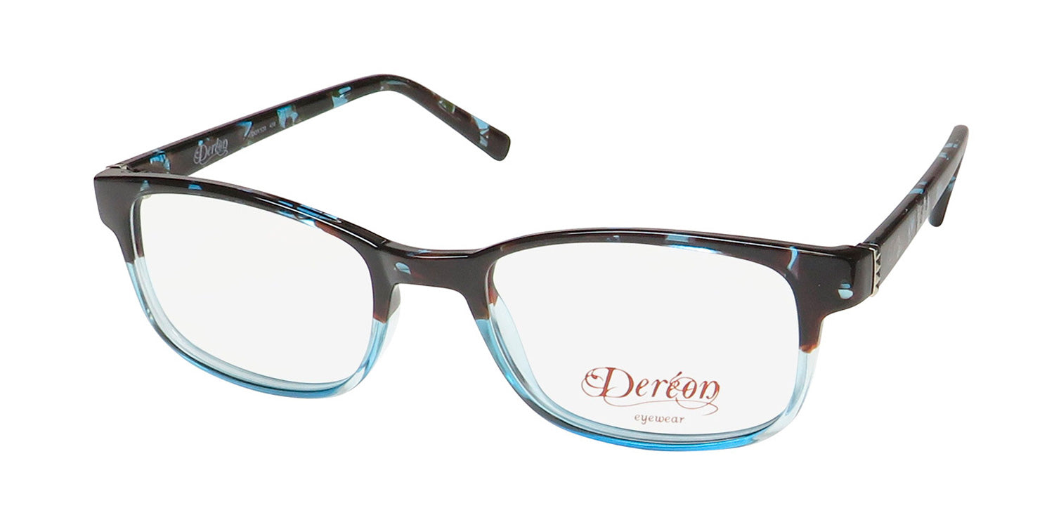 Dereon Eyeglasses Frames Womens Blue Black Tortoise DOV520 52-19-140 Frame Dereon 520 | America main image 2