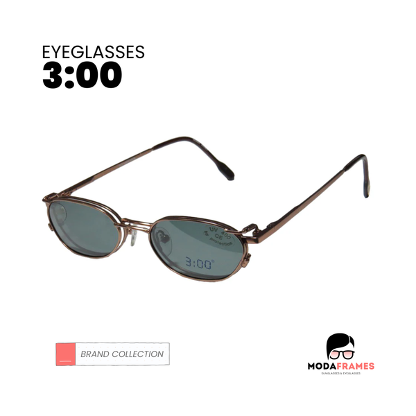 3:00 Eyeglasses Logo - ModaFrames