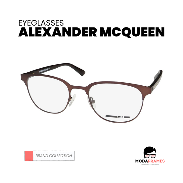 Alexander McQueen Eyeglasses Logo - ModaFrames