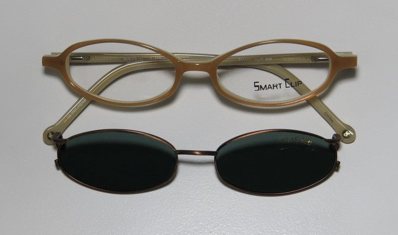 Color_suede w / green clip-on lens