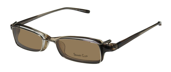 Color_brown / clear / brown clip-on lens