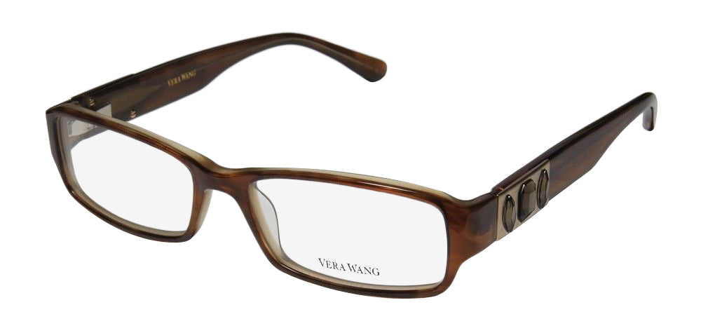 Vera Wang V059 Embedded Crystals Premium Segment Handmade Eyeglass Frame/Glasses