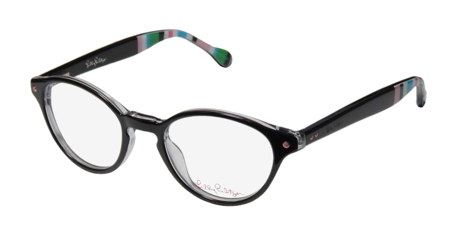 Lilly Pulitzer Allaire Egg Shaped Lenses Full-Rim Classic Eyeglass Frame/Glasses