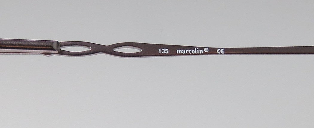 Marcolin 7222 Half-Rimless Eyeglass Frame/Glasses/Eyewear With Rhinestones