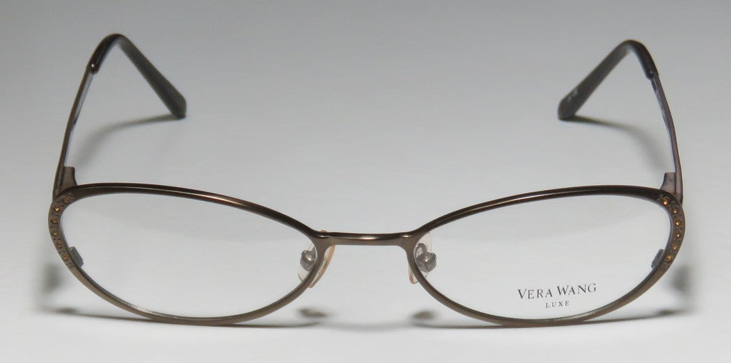 Vera Wang Luxe Epiphany I Titanium Cat Eye Eyeglass Frame Handmade In Italy