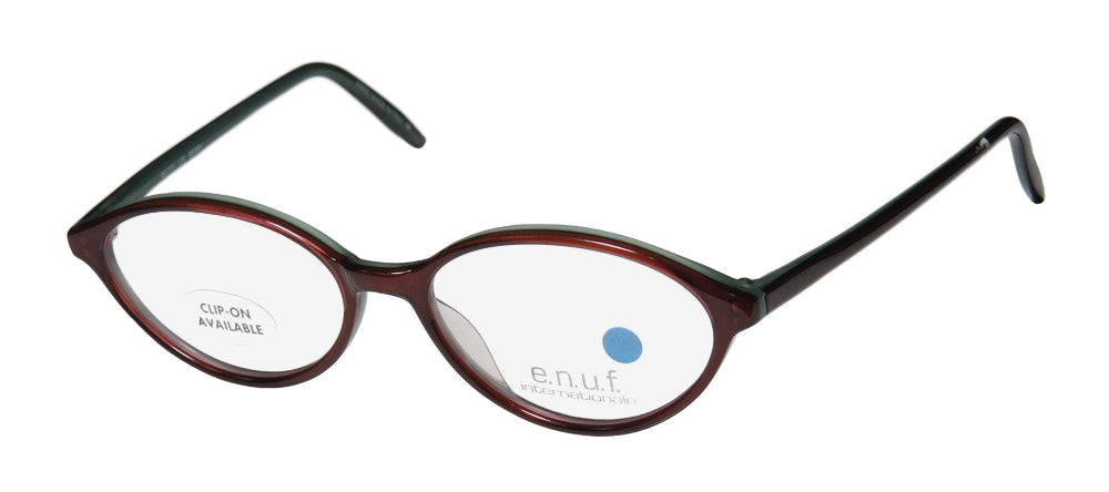 E.N.U.F Folk Plastic Temples Hip Inexpensive Eyeglass Frame/Glasses/Eyewear