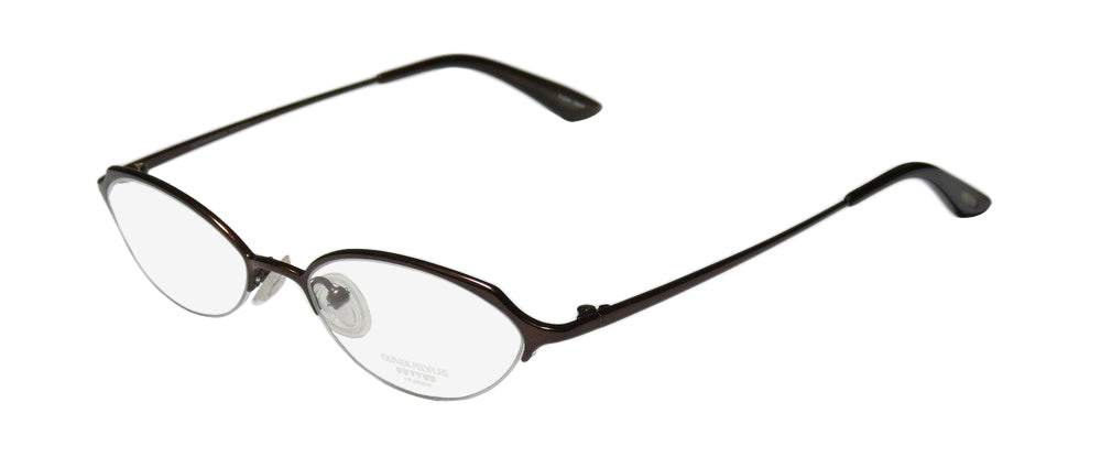 Oliver Peoples Dulcette Half-Rim Hip Titanium Eyeglass Frame/Glasses/Eyewear