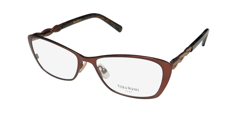 Vera Wang Spica Glasses Eyewear Rhinestone Brown Eyeglasses 50 15-132 Lens Vera Wang V587 Eyeglasses - Daniel Walters Eyewear main image 4
