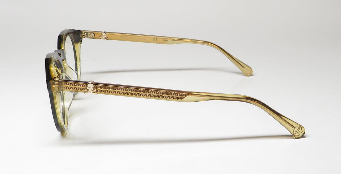 Philipp Plein Vpp060v Plein Skull Pyramid Eyeglasses