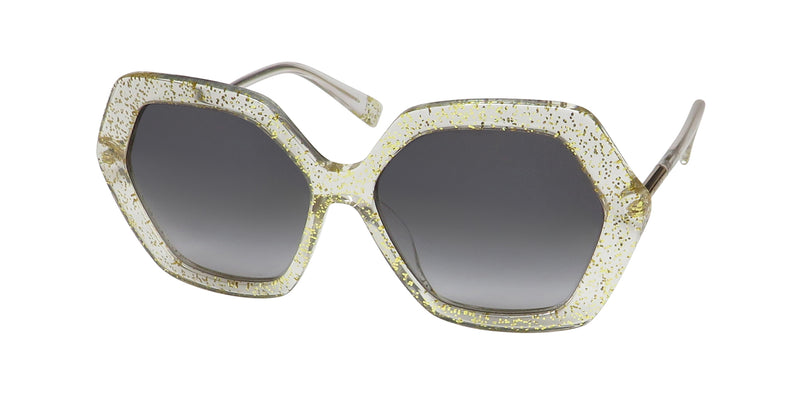 Furla Oversized Square Sunglasses Clear Black Green Frame Gradient Lenses Case Sunglasses HAVANA Furla | Furla US main image 4