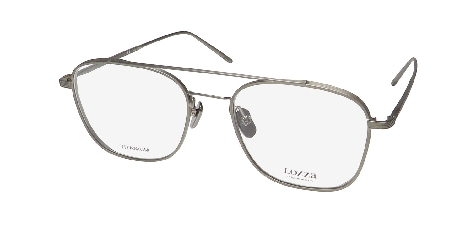 エヴァピラッツィネオ　AD(silver)G線セット Lozza - Vl2348 Eyeglasses for Men – ModaFrames