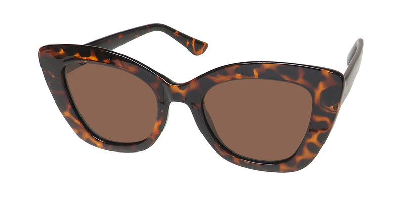 Brown Tortoiseshell Designer Sunglasses - Women\'s Fashion Accessory Vista Womens Fashion Cat Eye Sunglasses main image 4