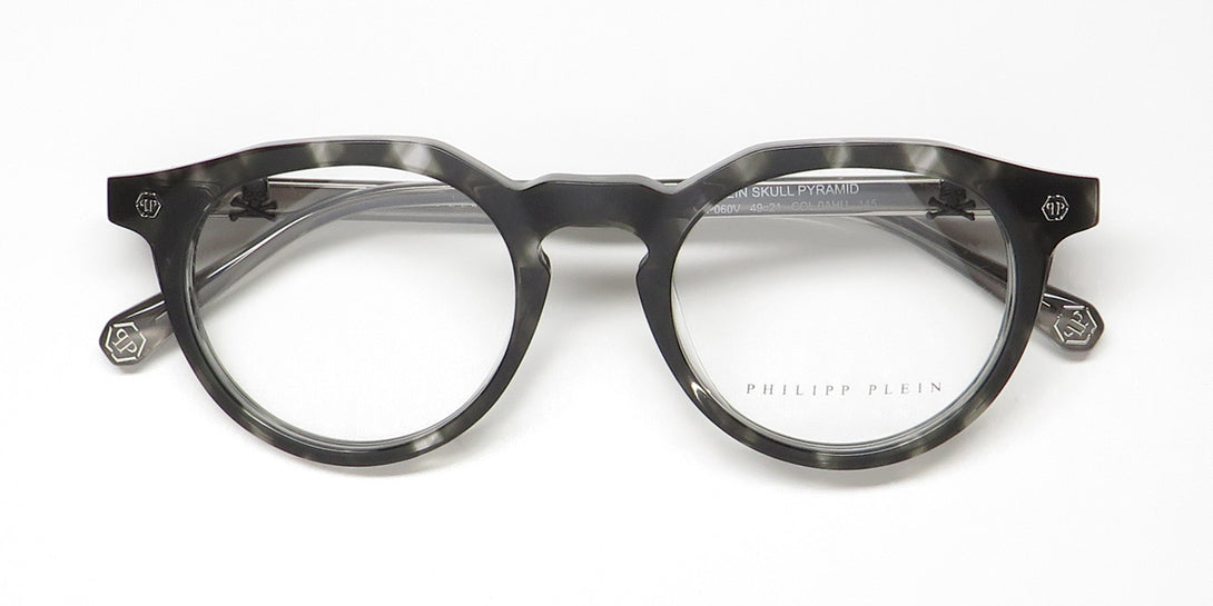 Philipp Plein Vpp060v Plein Skull Pyramid Eyeglasses