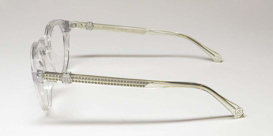 Philipp Plein Vpp060 Plein Hexagonal Pyramid Eyeglasses