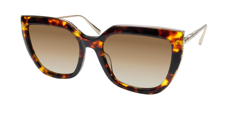 Chopard Cat Eye Style Brown Tinted Lens. Chopard Brown Gradient Cat Eye Ladies Sunglasses SCHG67M  main image 4