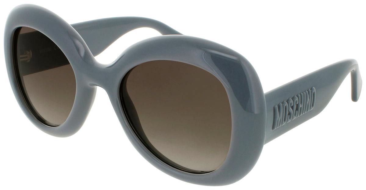 Moschino MOS Sunglasses Grey Azure Acetate Moschino MOS169/S Rectangle Sunglasses | Fashion Eyewear main image 3