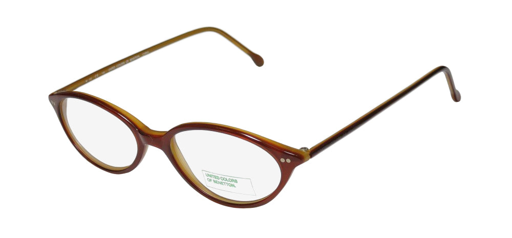 United Colors of Benetton 350 Durable Cat Eye Tight Fit/Girls Eyeglass Frame