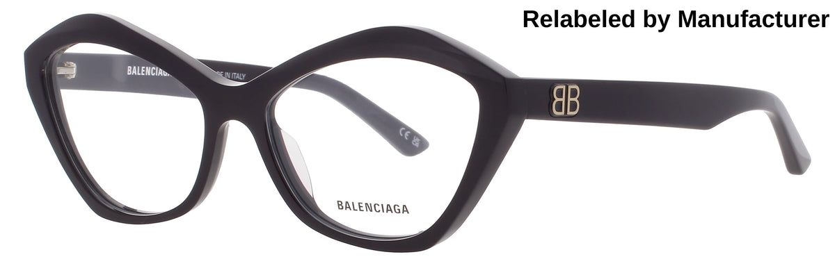 Balenciaga BB0341O Eyeglasses Blue Acetate Balenciaga BB0341O Eyeglasses 004 Dark Blue - eye-oo.com main image 3
